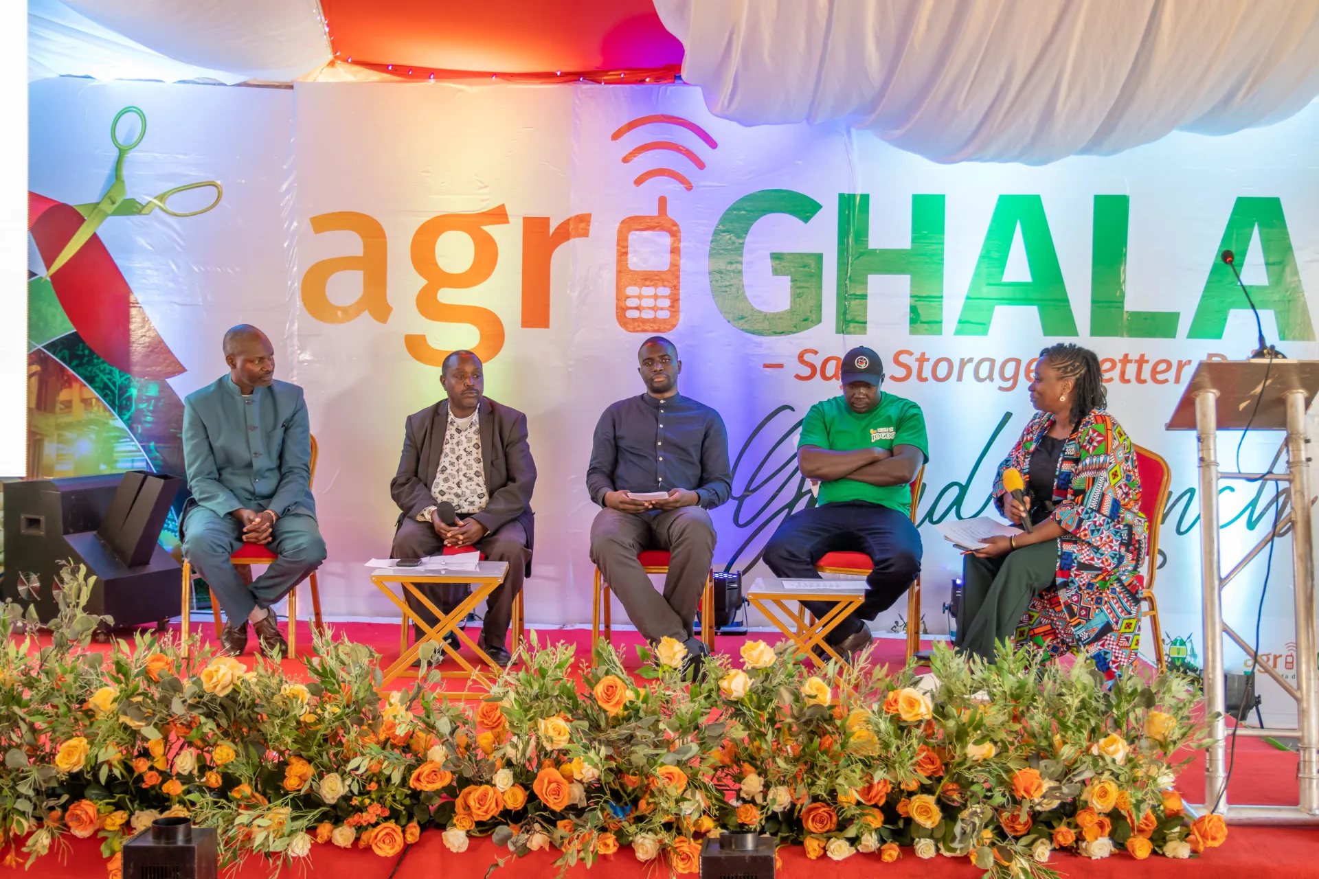 Moderating the agriGHALA launch panel